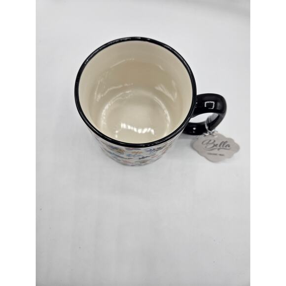 10 Strawberry Street Halloween 18 oz‎ Coffee Soup Mug Sugar Skulls Floral NEW - Picture 10 of 10